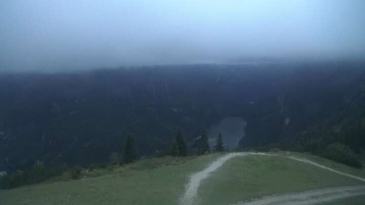 Gosau (Dachstein West) Dachstein West - Zwieselalm Upper Station snow cam captured at 16 September 2026 at 7:25 pm GMT+2