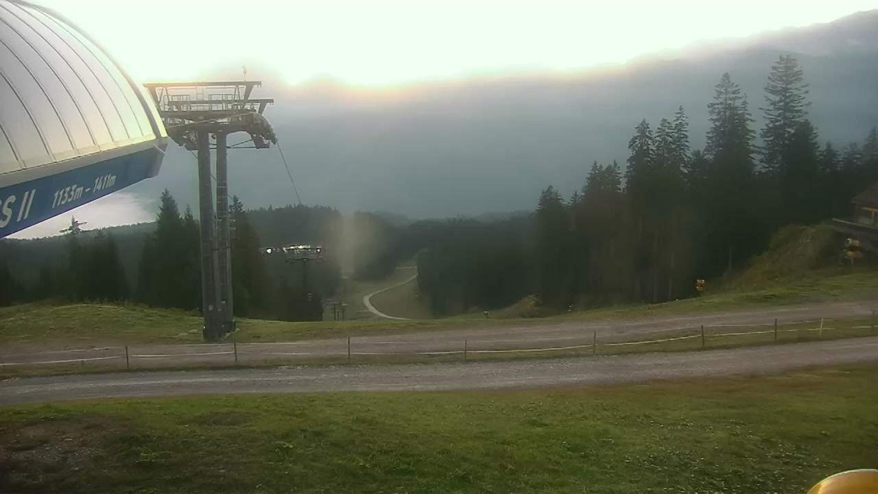 Gosau (Dachstein West) Hornspitz II Upper Station snow cam captured at 6 October 2026 at 7:31 am GMT+2
