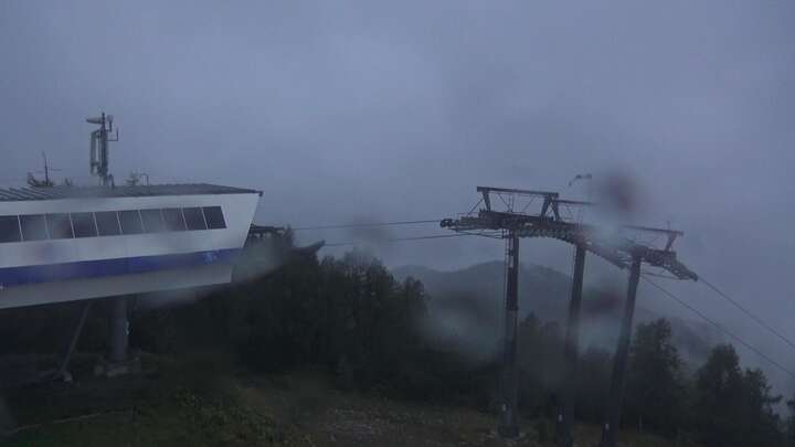 Hinterstoder Höss-Express Upper Station snow cam captured at 24 September 2026 at 7:03 pm GMT+2