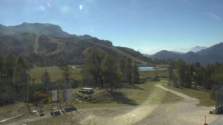 Hinterstoder Höss-Express Upper Station snow cam captured at 29 September 2026 at 12:35 pm GMT+2