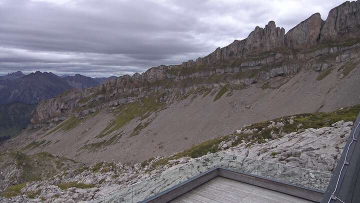 Hirschegg Ifenbahn Upper Station snow cam captured at 13 September 2026 at 7:27 pm GMT+2