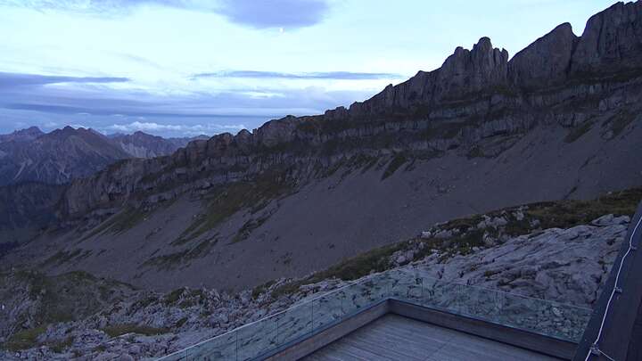 Hirschegg Ifenbahn Upper Station snow cam captured at 20 September 2026 at 7:30 pm GMT+2