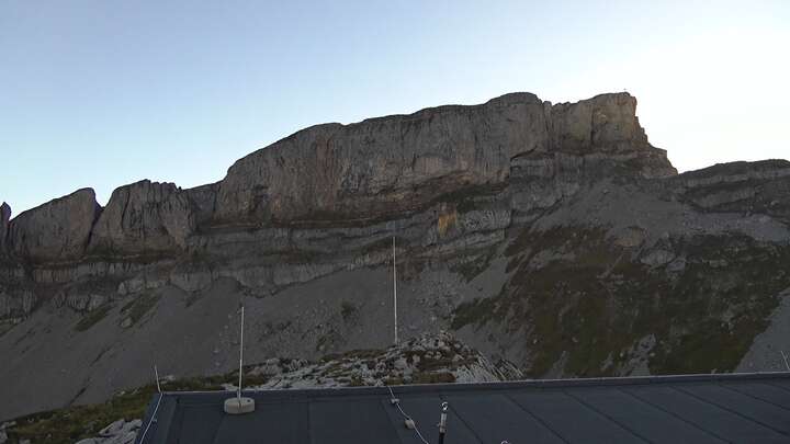 Hirschegg Ifenbahn Upper Station snow cam captured at 22 September 2026 at 7:20 pm GMT+2