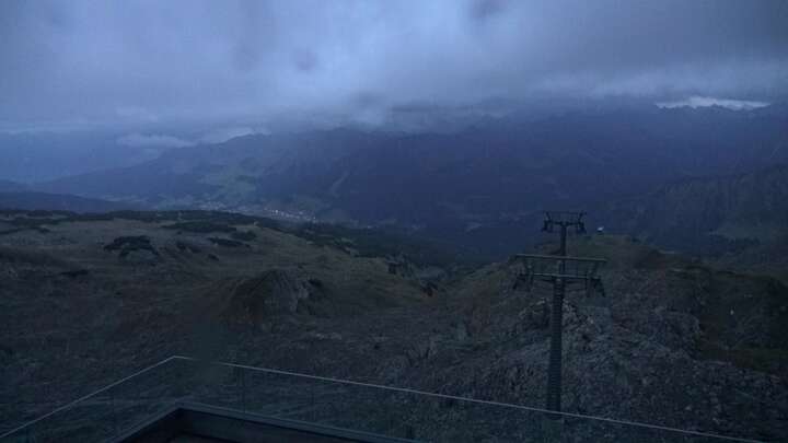 Hirschegg Ifenbahn Upper Station snow cam captured at 24 September 2026 at 7:35 pm GMT+2