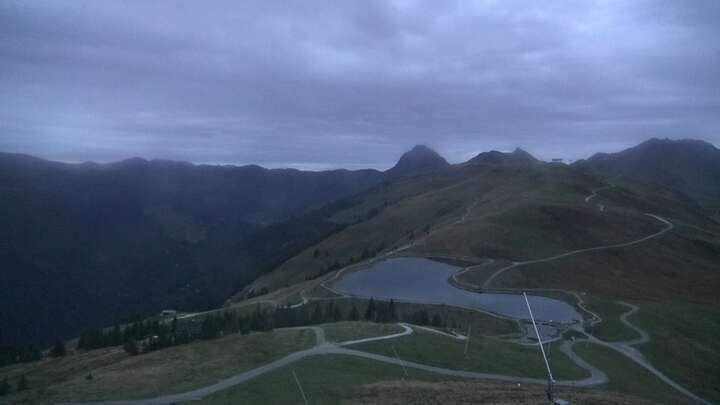 Hollersbach (Kitzbühel) Upper Station Panoramabahn snow cam captured at 13 September 2026 at 7:43 pm GMT+2