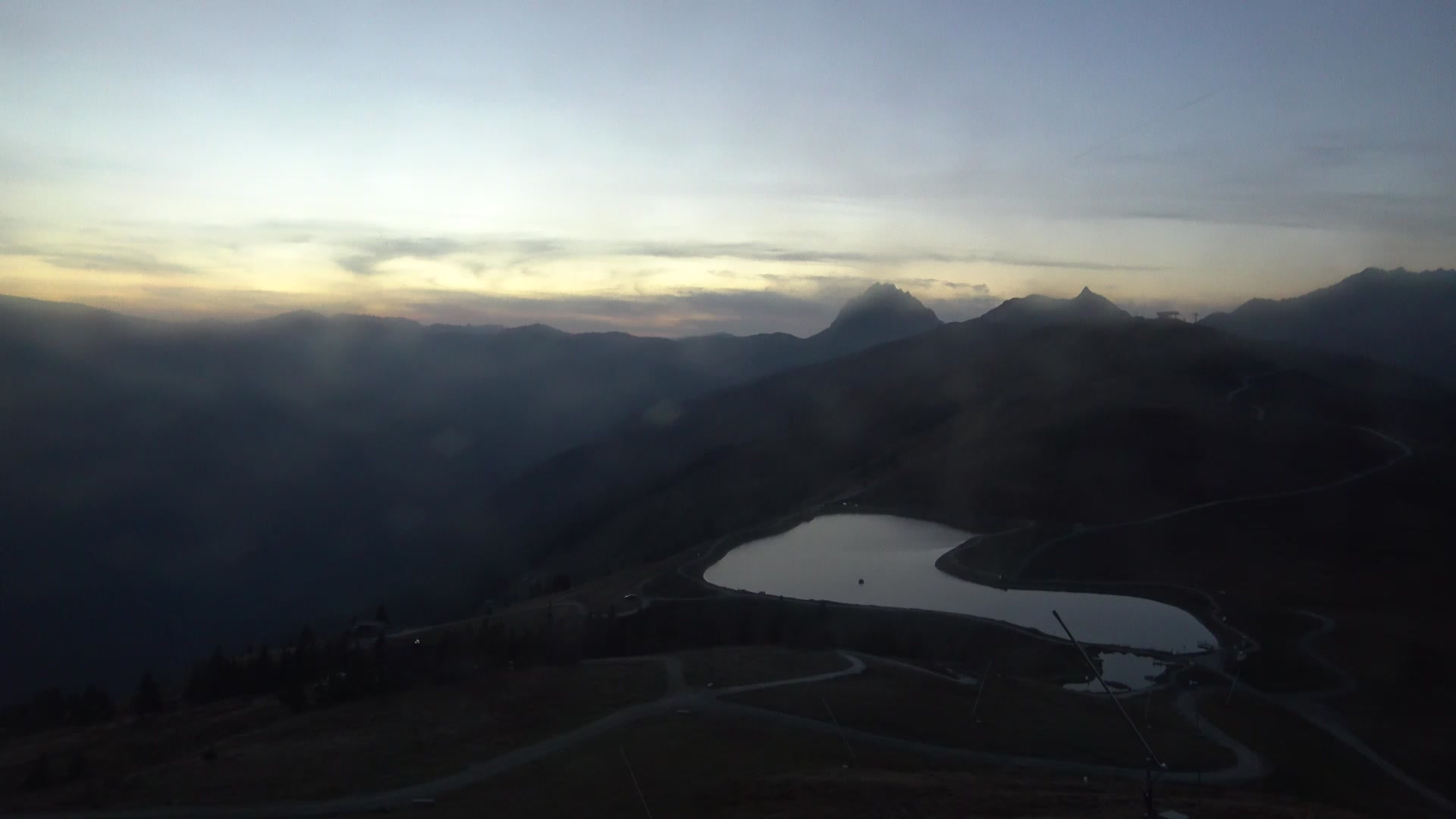 Hollersbach (Kitzbühel) Upper Station Panoramabahn snow cam captured at 3 October 2026 at 7:03 pm GMT+2