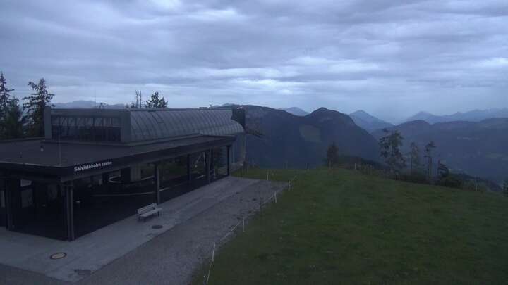 Hopfgarten im Brixental (SkiWelt) Kleine Salve - Salvistabahn snow cam captured at 13 September 2026 at 7:27 pm GMT+2