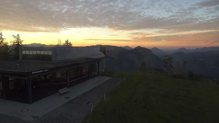 Hopfgarten im Brixental (SkiWelt) Kleine Salve - Salvistabahn snow cam captured at 25 September 2026 at 7:19 pm GMT+2