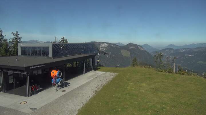 Hopfgarten im Brixental (SkiWelt) Kleine Salve - Salvistabahn snow cam captured at 29 September 2026 at 12:35 pm GMT+2