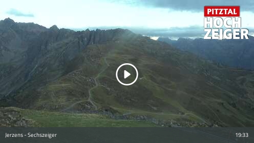 Jerzens (Hochzeiger) Sechszeiger snow cam captured at 12 September 2026 at 7:52 pm GMT+2
