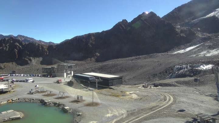 Kaunertal Glacier Centre snow cam captured at 29 September 2026 at 12:03 pm GMT+2