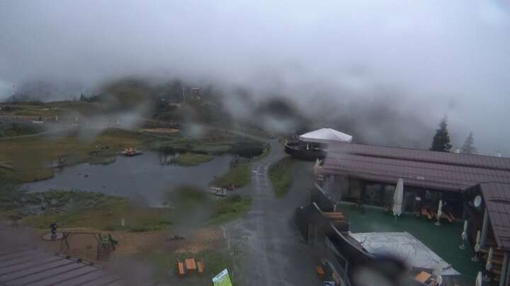 Klösterle Upper Station Sonnenkopf snow cam captured at 16 September 2026 at 7:41 pm GMT+2