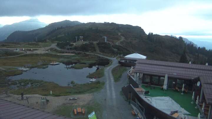 Klösterle Upper Station Sonnenkopf snow cam captured at 17 September 2026 at 10:06 pm GMT+2