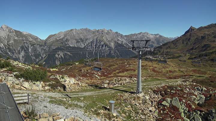 Klösterle Upper Station Riedkopf snow cam captured at 23 September 2026 at 12:59 pm GMT+2