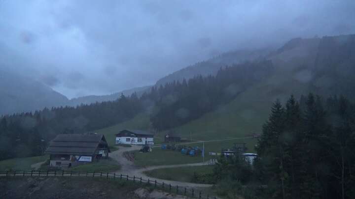 Lackenhof am Ötscher (Ötscherlifte) Eibenkogl Upper Station snow cam captured at 13 September 2026 at 7:28 pm GMT+2