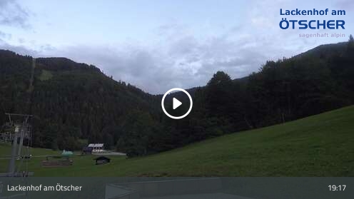 Lackenhof am Ötscher (Ötscherlifte) Base Station Weitental snow cam captured at 12 September 2026 at 7:21 pm GMT+2