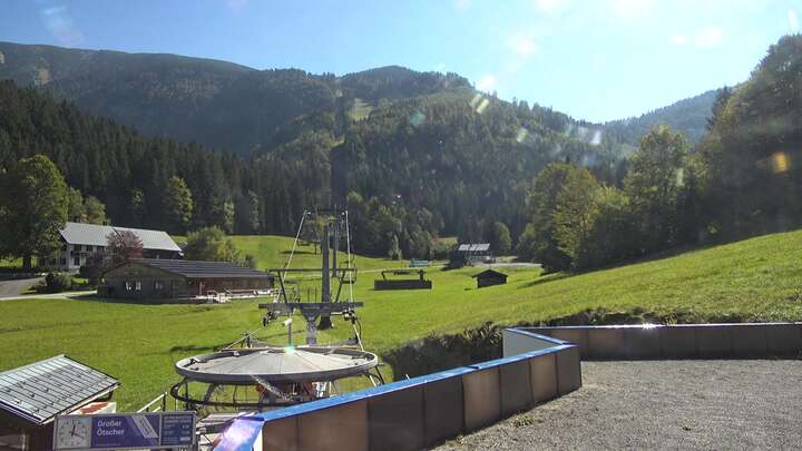 Lackenhof am Ötscher (Ötscherlifte) Base Station Weitental snow cam captured at 29 September 2026 at 12:30 pm GMT+2