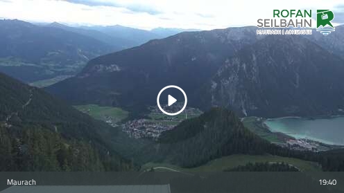 Maurach (Achensee) Rofan - Seilbahn Upper Station snow cam captured at 12 September 2026 at 7:53 pm GMT+2