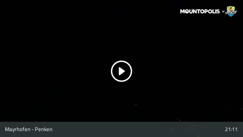 Mayrhofen Penkenbahn snow cam captured at 12 September 2026 at 9:29 pm GMT+2