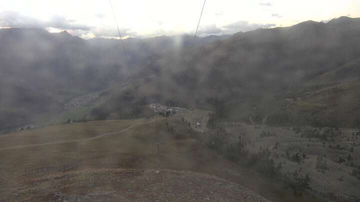 Nauders Upper Station Zirmbahn snow cam captured at 14 September 2026 at 7:44 pm GMT+2