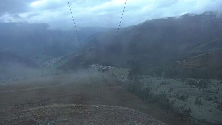 Nauders Upper Station Zirmbahn snow cam captured at 18 September 2026 at 7:43 pm GMT+2