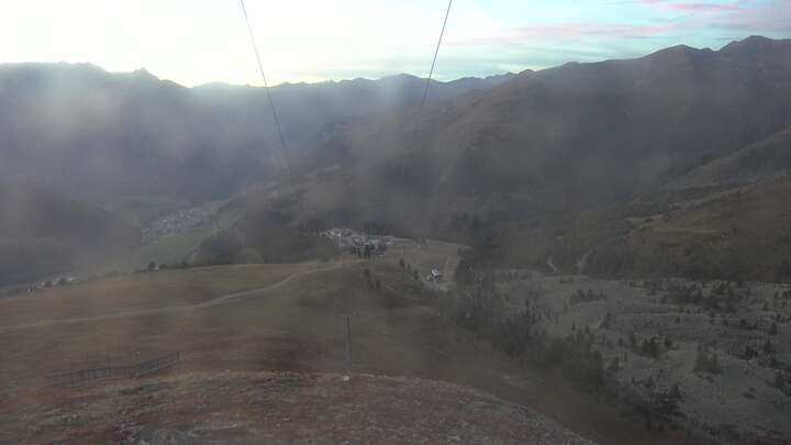 Nauders Upper Station Zirmbahn snow cam captured at 19 September 2026 at 7:36 pm GMT+2