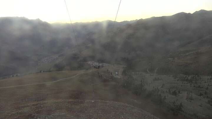 Nauders Upper Station Zirmbahn snow cam captured at 22 September 2026 at 7:11 pm GMT+2