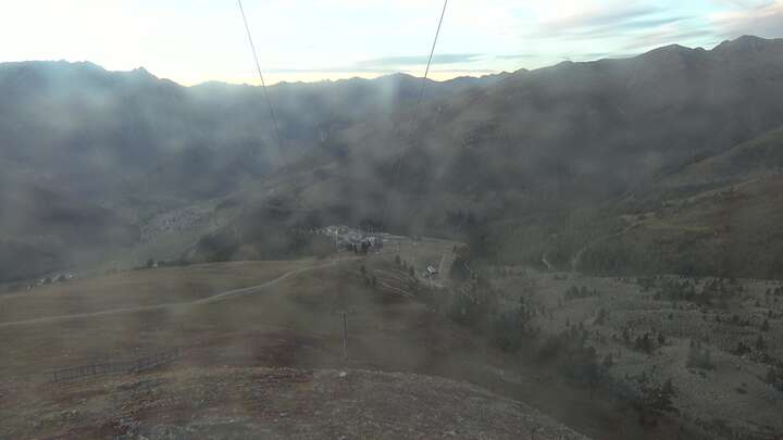 Nauders Upper Station Zirmbahn snow cam captured at 23 September 2026 at 7:26 pm GMT+2