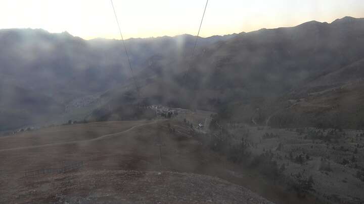 Nauders Upper Station Zirmbahn snow cam captured at 27 September 2026 at 7:24 pm GMT+2
