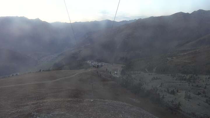 Nauders Upper Station Zirmbahn snow cam captured at 28 September 2026 at 7:18 pm GMT+2