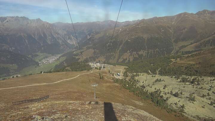 Nauders Upper Station Zirmbahn snow cam captured at 29 September 2026 at 12:15 pm GMT+2