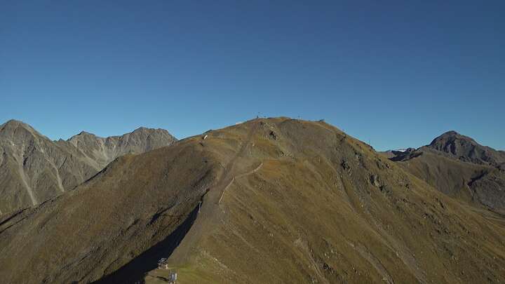 Nauders Tscheyeck Upper Station snow cam captured at 15 September 2026 at 6:09 pm GMT+2