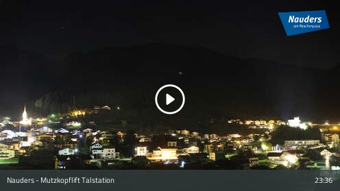 Nauders Mutzkopflift Base Station snow cam captured at 12 September 2026 at 11:38 pm GMT+2