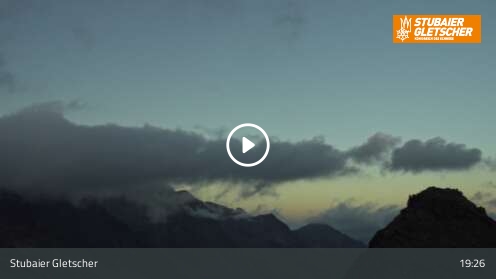 Neustift (Stubaier Gletscher) Daunjoch snow cam captured at 12 September 2026 at 7:37 pm GMT+2