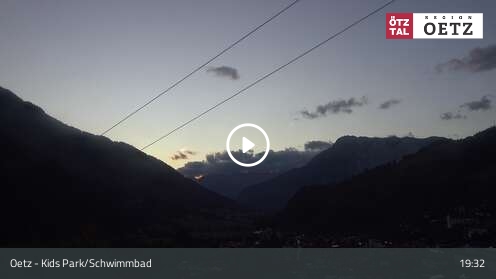 Oetz (Hochoetz) Kids Park/Schwimmbad snow cam captured at 12 September 2026 at 7:38 pm GMT+2