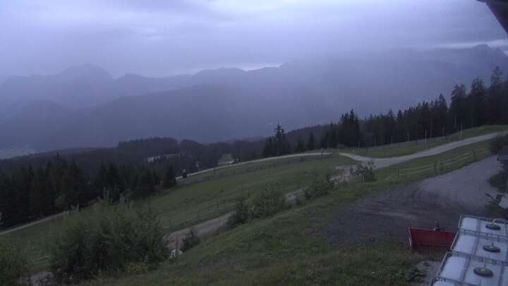 Russbach (Dachstein West) Dachstein West - Upper Station Hornbahn snow cam captured at 13 September 2026 at 7:31 pm GMT+2