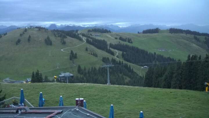 Scheffau am Wilden Kaiser (SkiWelt) Brandstadl Restaurant snow cam captured at 13 September 2026 at 7:47 pm GMT+2