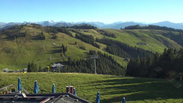 Scheffau am Wilden Kaiser (SkiWelt) Brandstadl Restaurant snow cam captured at 15 September 2026 at 5:54 pm GMT+2