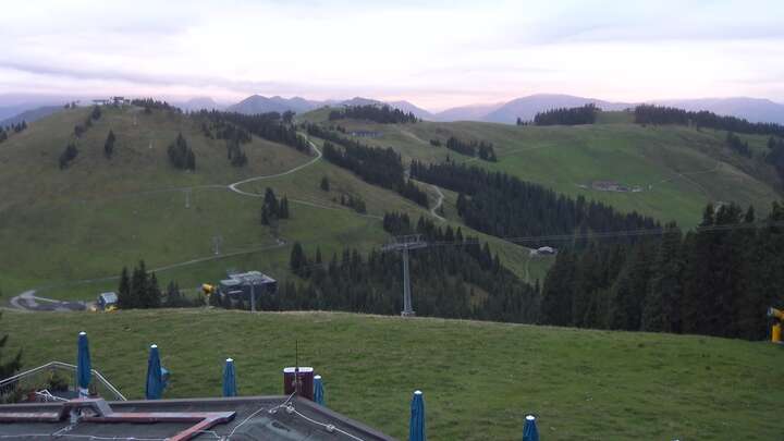 Scheffau am Wilden Kaiser (SkiWelt) Brandstadl Restaurant snow cam captured at 18 September 2026 at 7:31 pm GMT+2