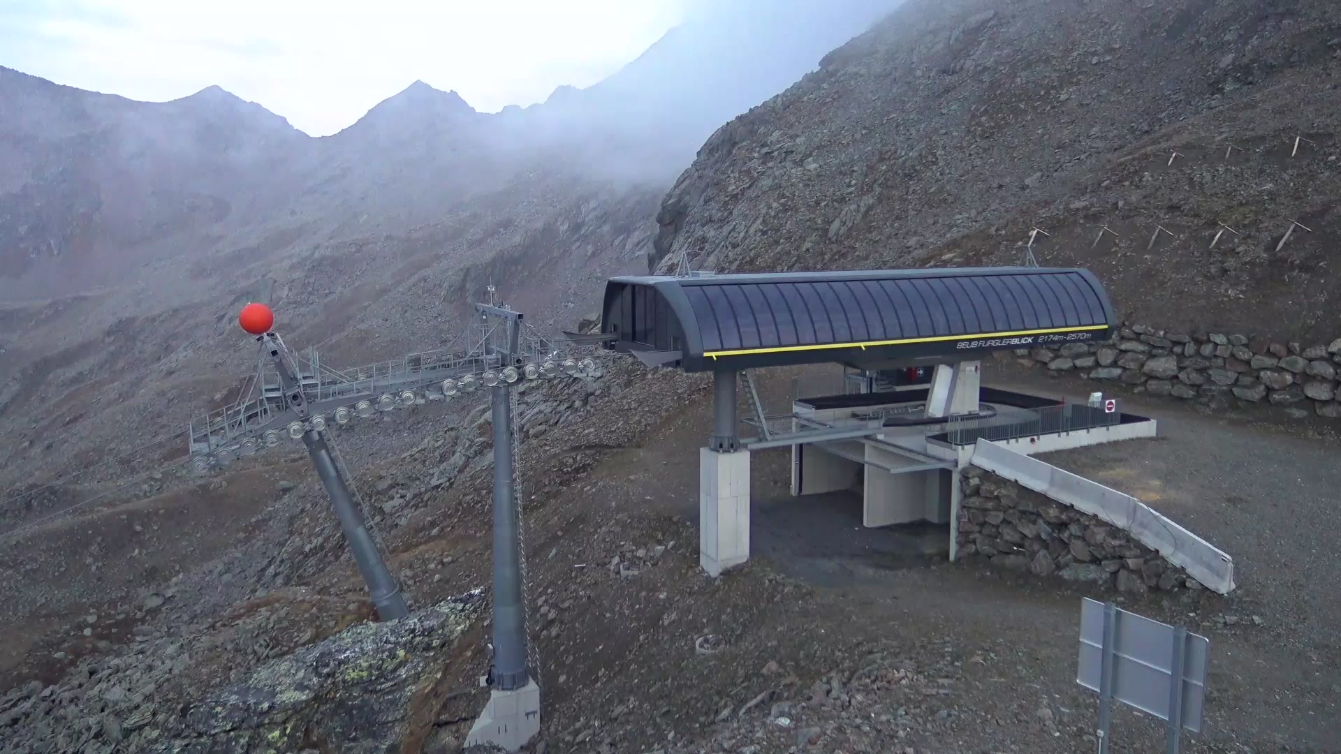 See im Paznaun (Paznaun) Furglerblick Upper Station snow cam captured at 3 October 2026 at 7:10 pm GMT+2