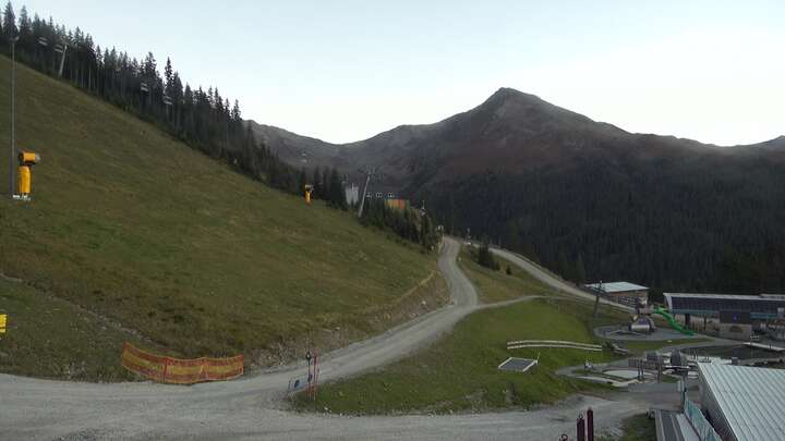 See im Paznaun (Paznaun) Mid Station See snow cam captured at 27 September 2026 at 7:09 pm GMT+2