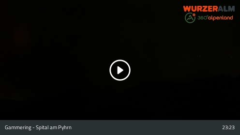 Spital am Pyhrn (Wurzeralm) Gammering - Hahnlgraben snow cam captured at 12 September 2026 at 11:24 pm GMT+2