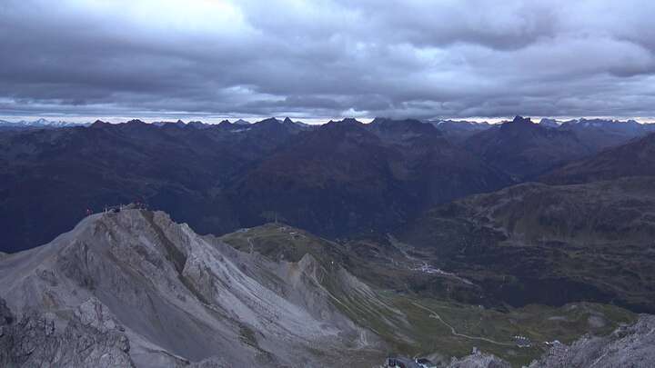 St. Anton am Arlberg (Arlberg) Valluga snow cam captured at 13 September 2026 at 7:41 pm GMT+2