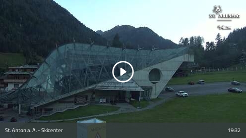 St. Anton am Arlberg (Arlberg) Ski Centre snow cam captured at 12 September 2026 at 7:39 pm GMT+2