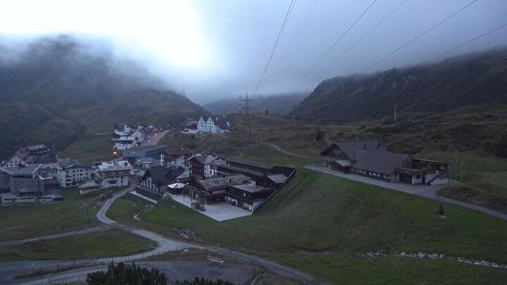 St. Anton am Arlberg (Arlberg) St. Christoph snow cam captured at 17 September 2026 at 10:12 pm GMT+2