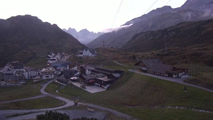 St. Anton am Arlberg (Arlberg) St. Christoph snow cam captured at 19 September 2026 at 7:40 pm GMT+2