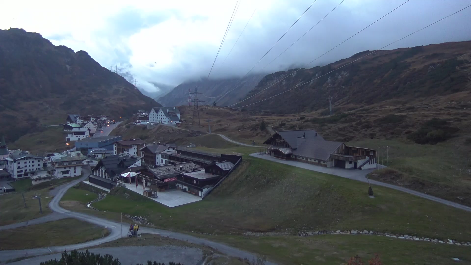 St. Anton am Arlberg (Arlberg) St. Christoph snow cam captured at 4 October 2026 at 7:06 pm GMT+2