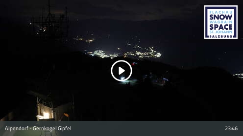 St. Johann im Pongau (Snow Space Salzburg) Gernkogel Gipfel snow cam captured at 12 September 2026 at 11:56 pm GMT+2