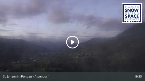 St. Johann im Pongau (Snow Space Salzburg) Sulzau snow cam captured at 12 September 2026 at 7:39 pm GMT+2