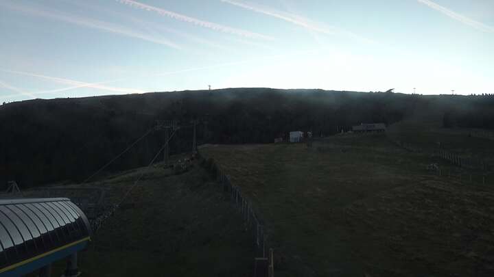 St. Margarethen im Lg. (Aineck) Gipfelbahn Base Station snow cam captured at 23 September 2026 at 7:23 pm GMT+2
